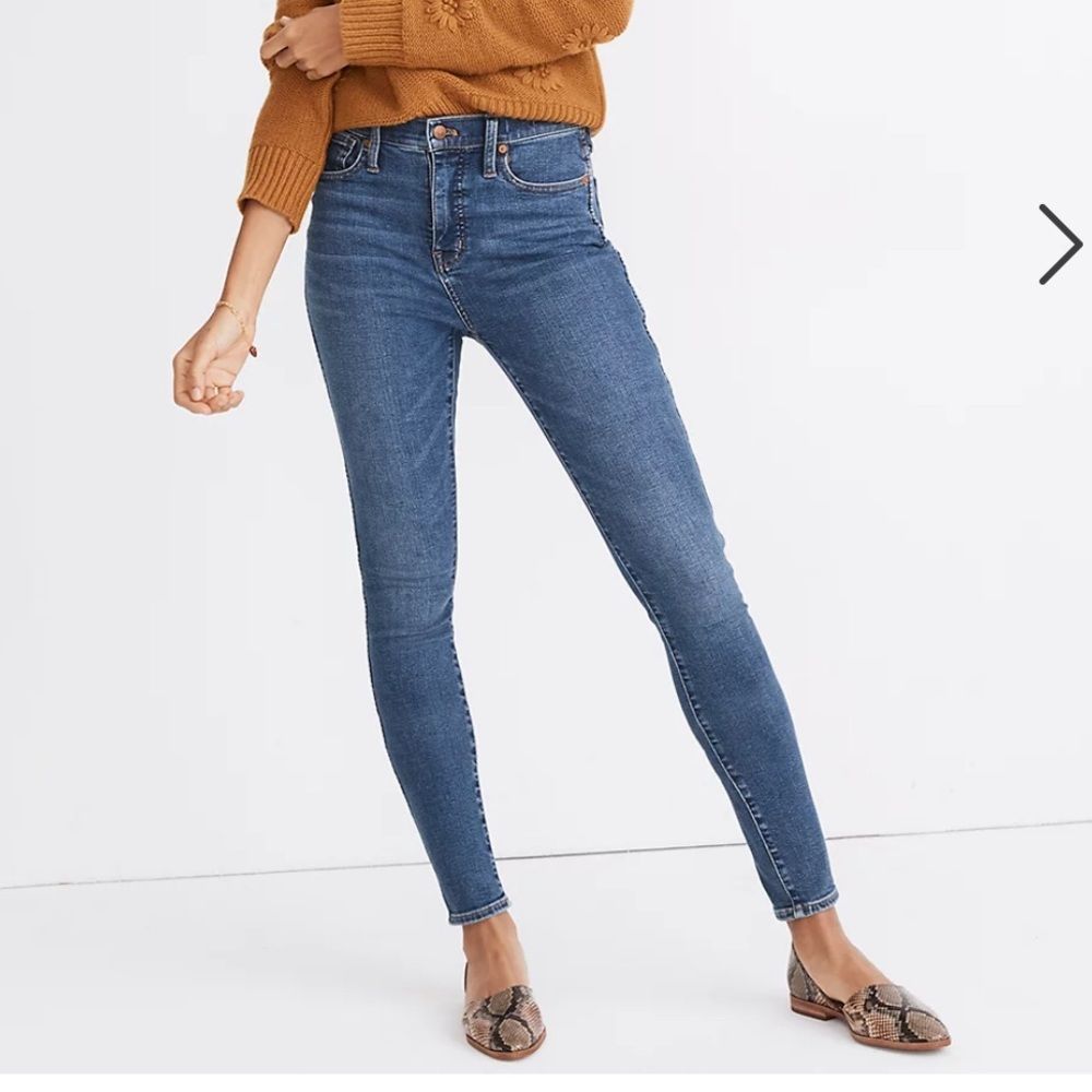 EUC MADEWELL 10 INCH HIGH RISE SKINNY JEANS SIZE 29